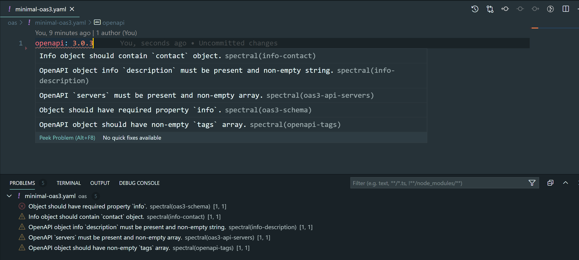 Spectral VS Code Extension